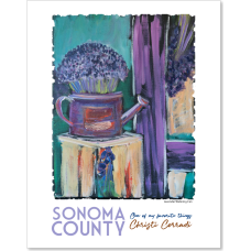 Sonoma County CA - Lavender Watering Can