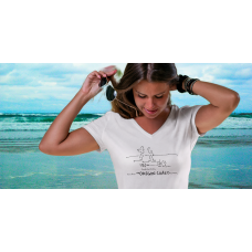Shore Birds No.12  Women's V-Neck by Rod Whaley