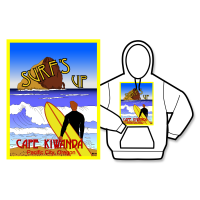 Surf's Up Poster Hoodie